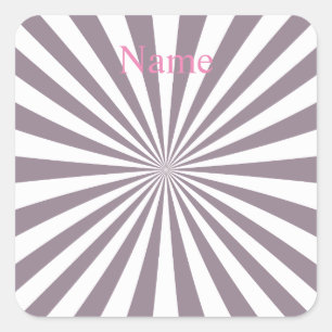 Sticker Carré Thunder_Cove de Starburst Abstrait