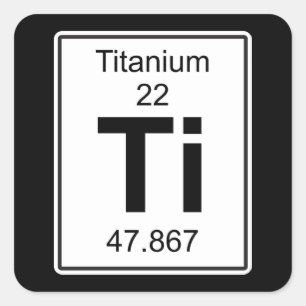 Sticker Carré Ti - Titane