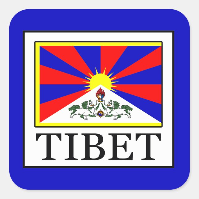 Sticker Carré Tibet (Devant)