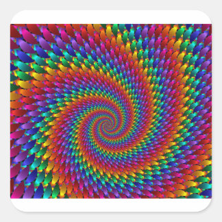 Sticker Carré Tie Dye Basic