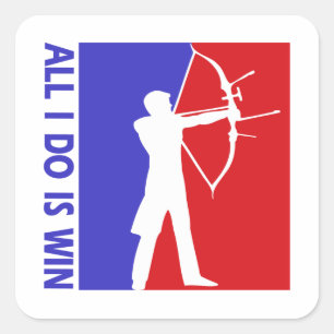 Sticker Carré tir à l'arc