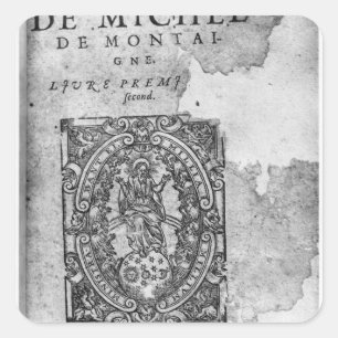 Sticker Carré Titlepage de la première édition de 'Essais