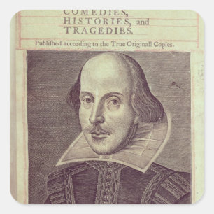 Sticker Carré Titlepage de 'M. William Shakespeares