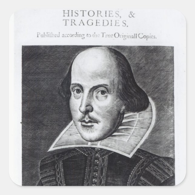 Sticker Carré Titlepage, 'Mr. William Shakespeares (Devant)