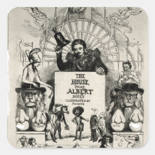Sticker Carré Titre de 'La Maison qu'Albert a bâtie'