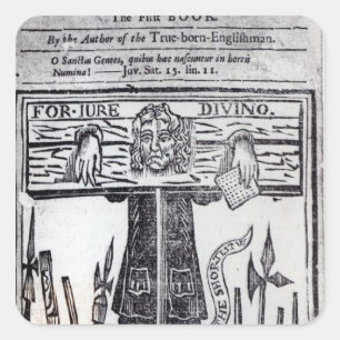 Sticker Carré Titre-page du premier livre de 'Jure