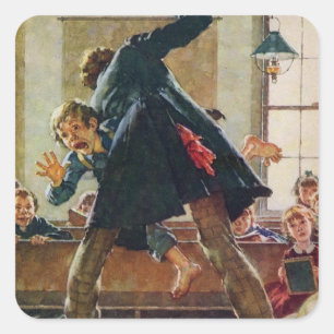 Sticker Carré Tom Sawyer - Étudiant
