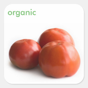 Sticker Carré Tomate mûre