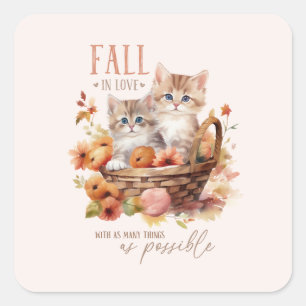 Sticker Carré Tomber Amoureux Avec Autant De Choses