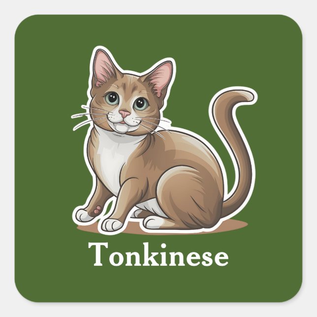 Sticker Carré Tonkinois (Devant)