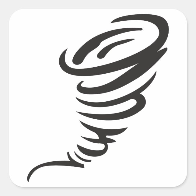 Sticker Carré Tornade (Devant)