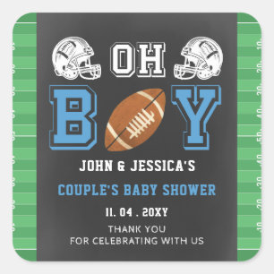 Sticker Carré Touchdown Boy Football
