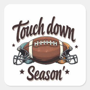 Sticker Carré Touchez la saison dernière Imaginaire Football Rug