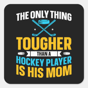Sticker Carré Tough Hockey Maman
