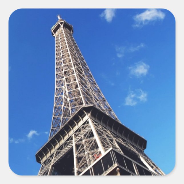 Sticker Carré Tour Eiffel France Photographie de voyage (Devant)
