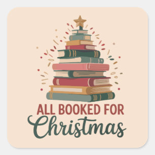 Sticker Carré Tous réservés pour le sapin de Noël de la maîtress