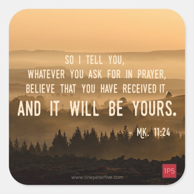 Sticker Carré Tout Ce Que Vous Demandez... (Devant)