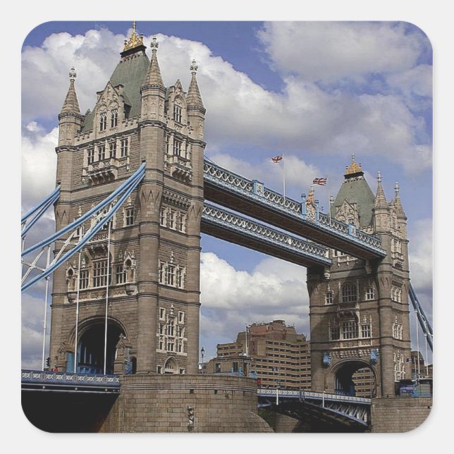 Sticker Carré Tower Bridge à Londres (Devant)