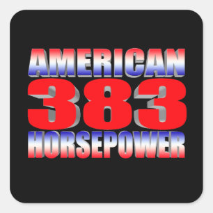 Sticker Carré traceur chevy 383