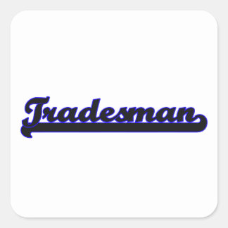Sticker Carré Tradesman Classic Job Design