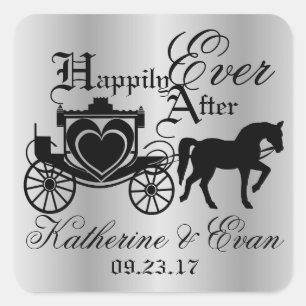 Sticker Carré Transporteur enchanté Fairytale Argent
