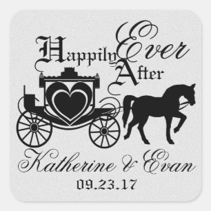 Sticker Carré Transporteur enchanté Fairytale Argent