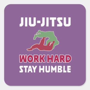 Sticker Carré Travailler frais de cadeau d'énonciations de Jiu