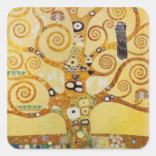 Sticker Carré Tree of Life by Klimt