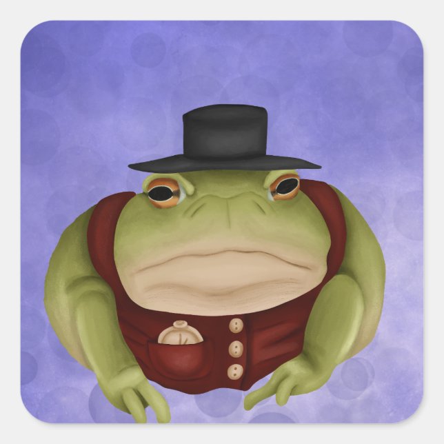 Sticker Carré Trendy Toad (Devant)