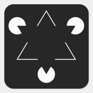 Sticker Carré Triangle Kanizsa