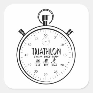 Sticker Carré Triathlon