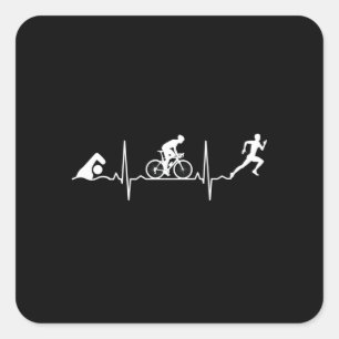 Sticker Carré Triathlon - Triathlon