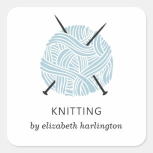 Sticker Carré Tricot fait main. Fournitures de charpenterie Kitt
