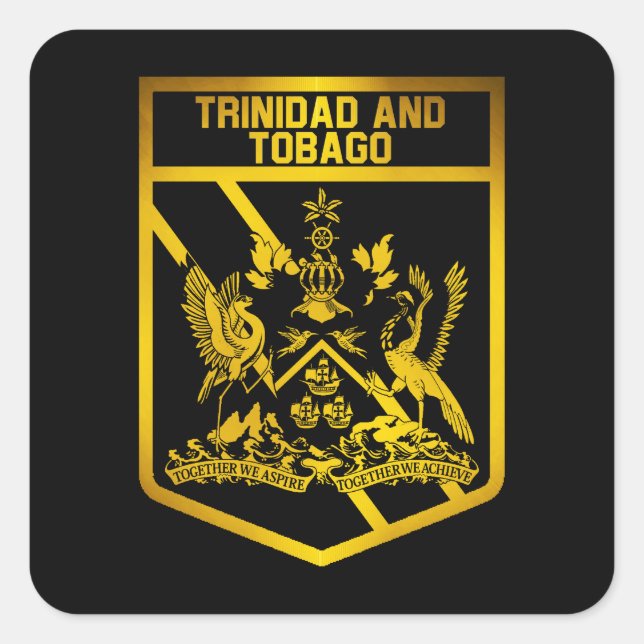 Sticker Carré Trinité-et-Tobago (Devant)