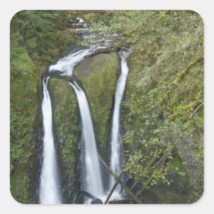 Sticker Carré Triple Falls, gorge du Columbia