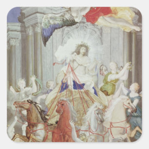 Sticker Carré Triumph du Roi Louis XIV de la France
