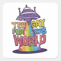 Trop gay pour ce monde Drôle LGBT Alines UFO
