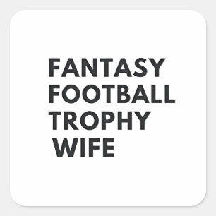 Sticker Carré Trophée de football d'Imaginaire Femme Couples amu