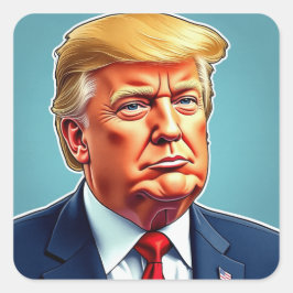 Sticker Carré Trump
