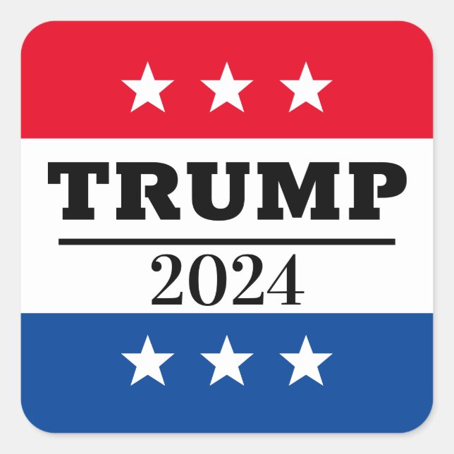 STICKER CARRÉ TRUMP 2024 (Devant)