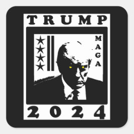STICKER CARRÉ TRUMP 2024