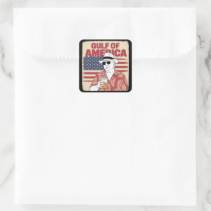 Sticker Carré Trump Amérique golfe Mexique Président Trump 