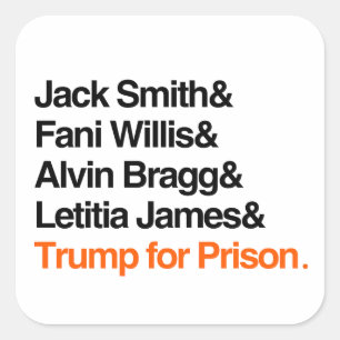 Sticker Carré Trump en prison