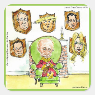 Sticker Carré Trump Est Poutine Sur La Ritz Cadeaux