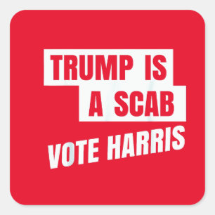 Sticker Carré Trump est un fléau pour Trump
