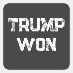Sticker Carré Trump Won