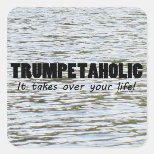 Sticker Carré Trumpetaholic