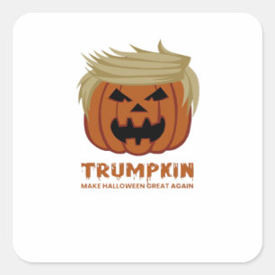 Sticker Carré Trumpkin - Rendre la beauté des Hallowees à nouvea