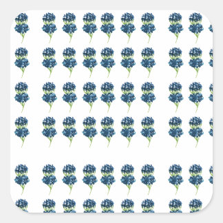 Sticker Carré Tshirt Fleurs Pressées, Fleurs sauvages Boho