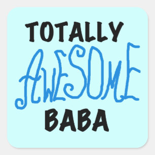 Sticker Carré Tshirts et cadeaux Baba absolument géniaux